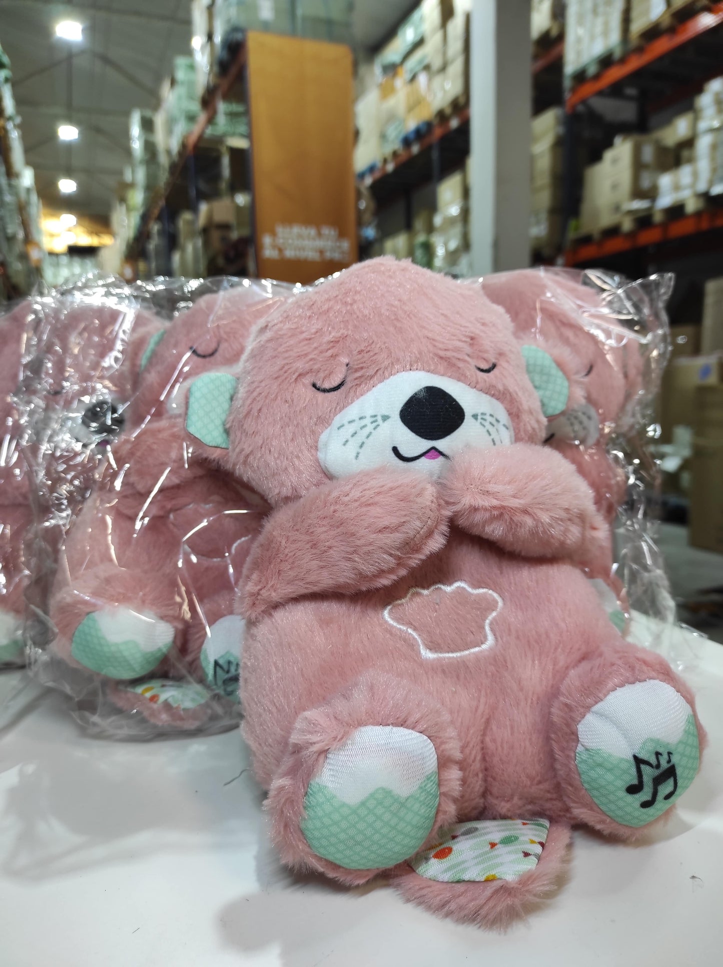 Peluche relajante para bebé que simula respiración ( nutria rosa ) - additional image 6